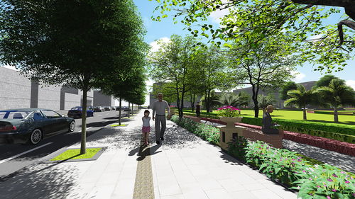 廣場園林景觀設(shè)計的效果圖解析 美學(xué)與功能的融合